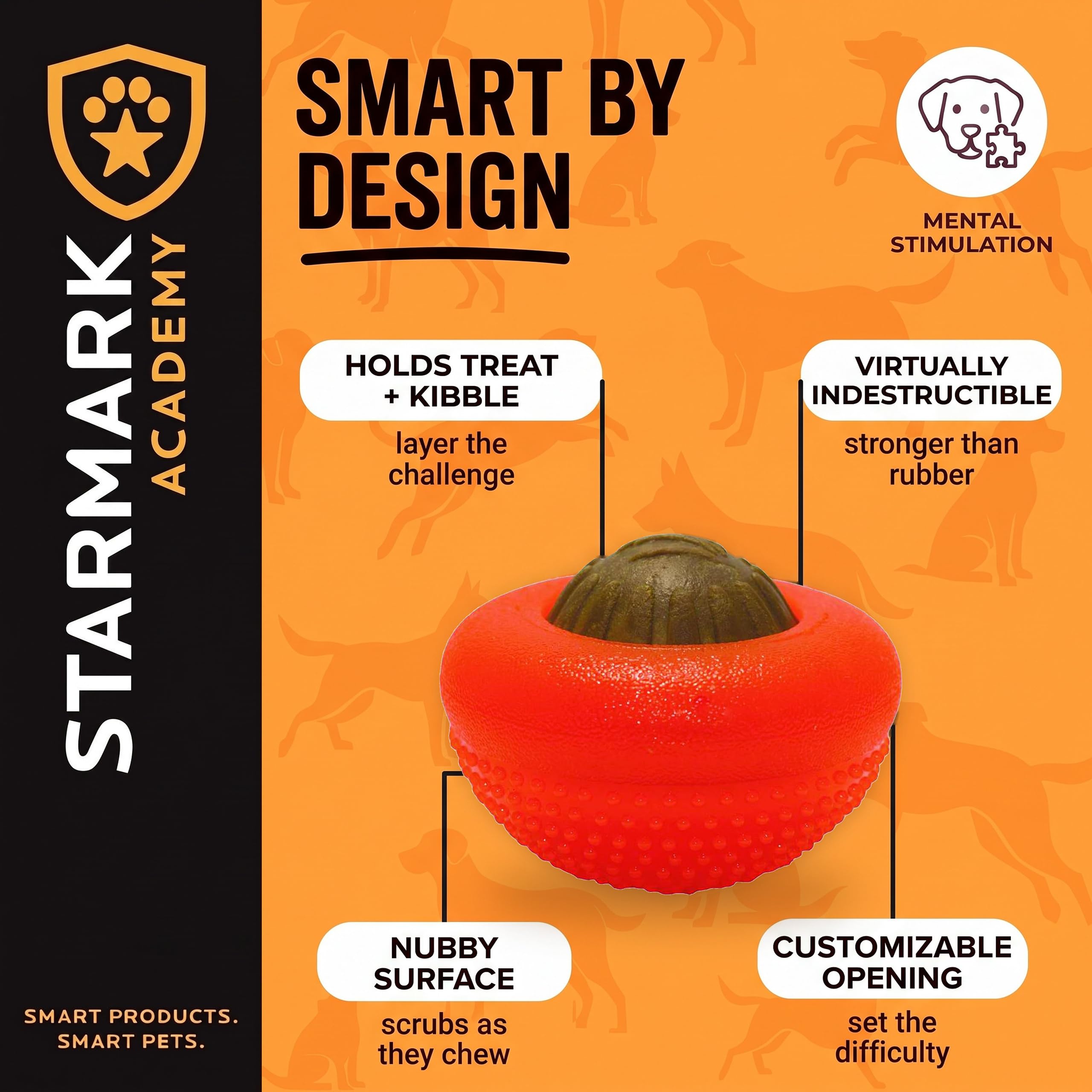 Starmark bento ball ouvert avec friandise pour défi alimentaire