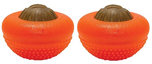 Starmark Bento Ball grand face et etiquette montrant robustesse et distribution de friandises