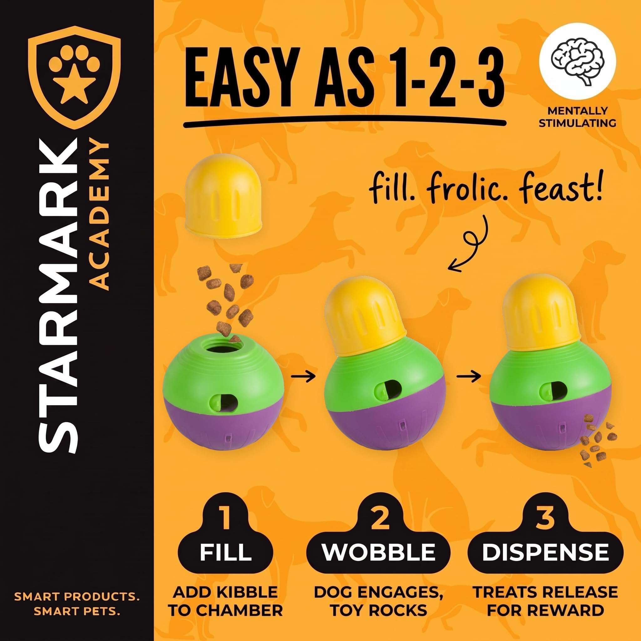 Starmark Bob-A-Lot comparaison taille avec main pour évaluer dimensions