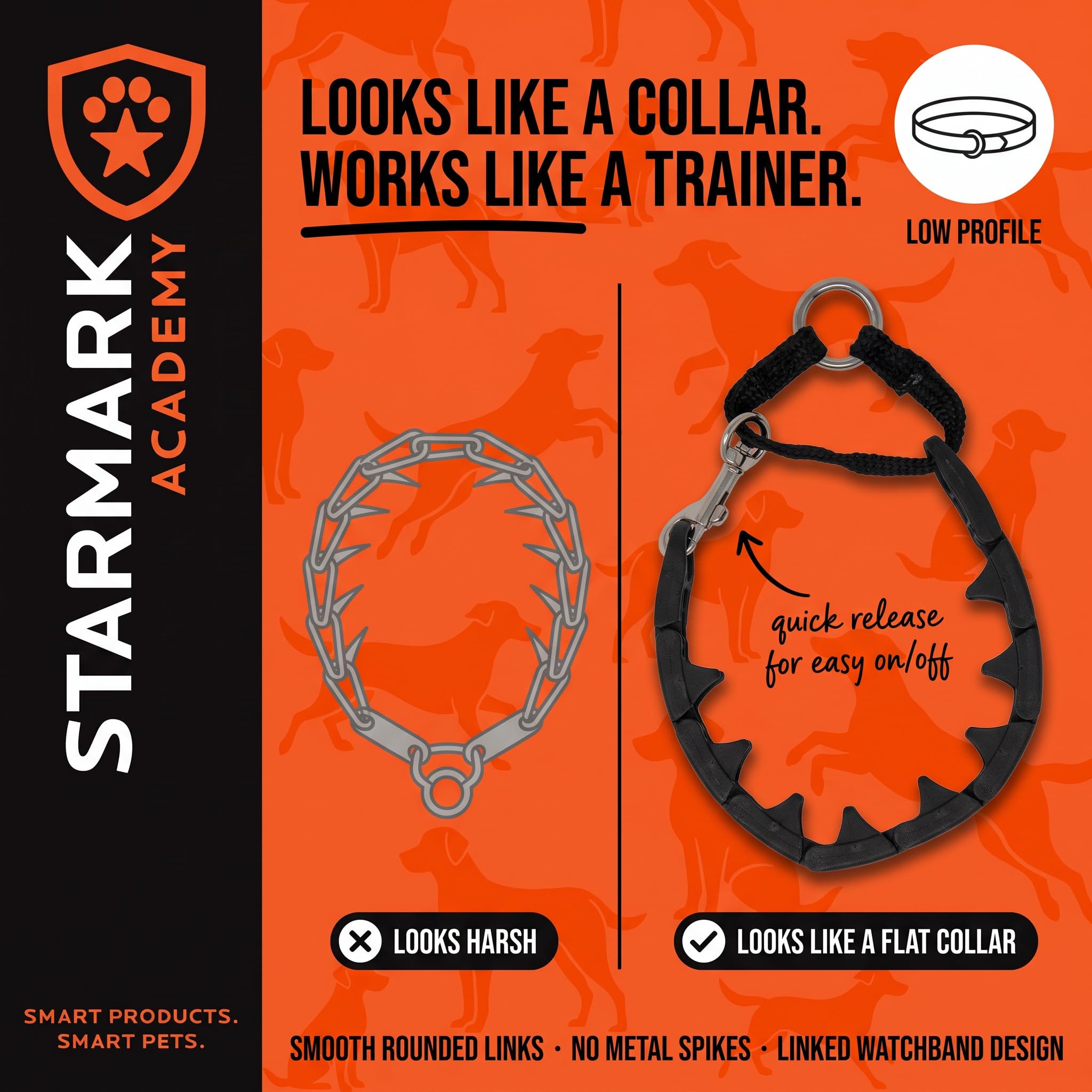 Starmark collier détail embouts arrondis pour correction douce et sécurisée