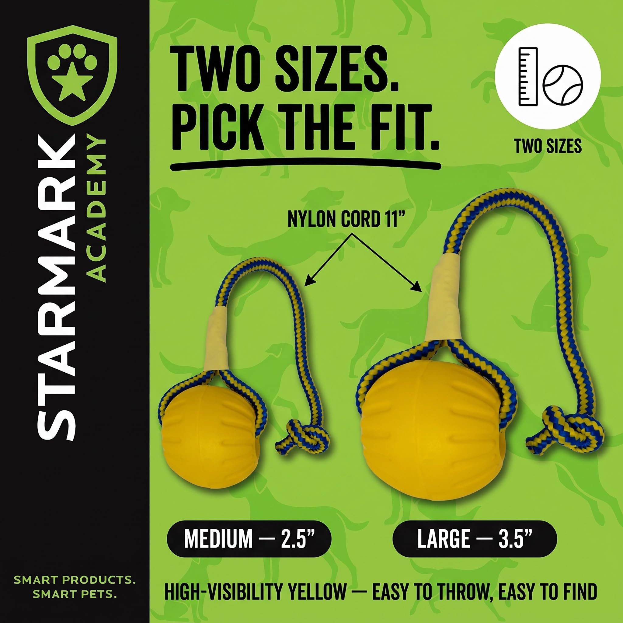 Starmark comparaison taille medium montrant diamètre adapté chiens moyens