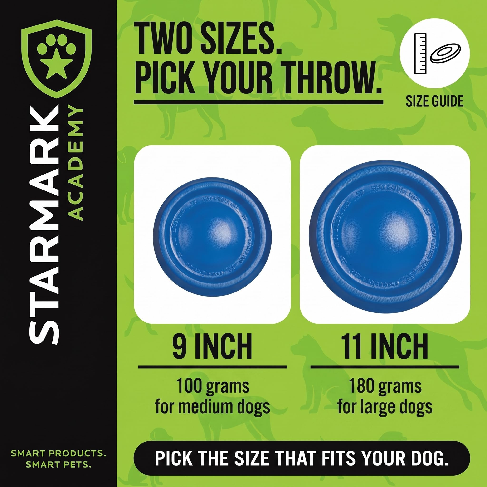 Starmark comparaison taille avec main précisant diamètre 9 pouces