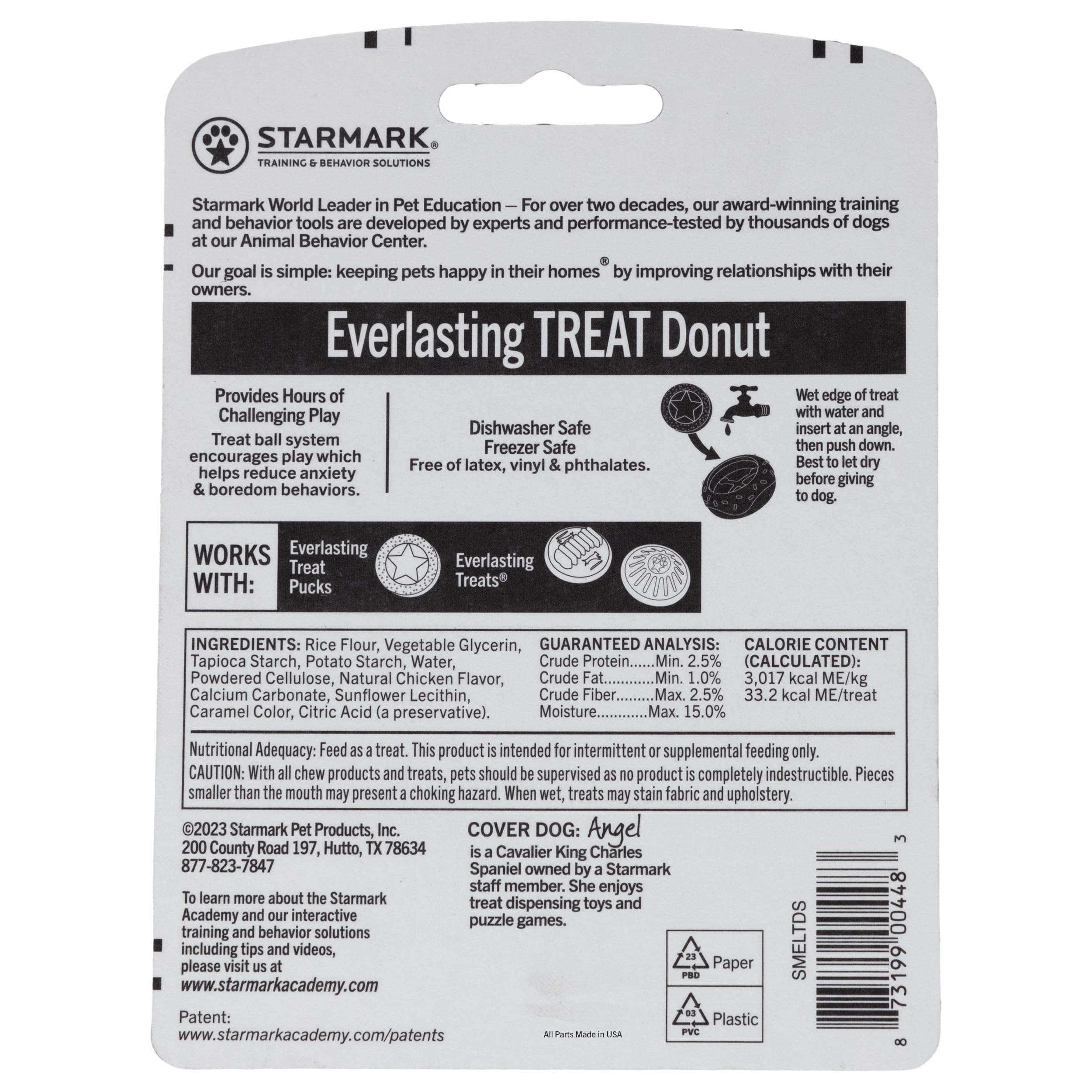 Starmark Donut avec Everlasting Treat inséré pour mastication prolongée