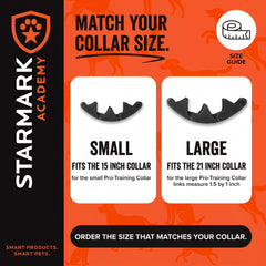Starmark maillon installé sur collier illustrant ajustement facile et fiable