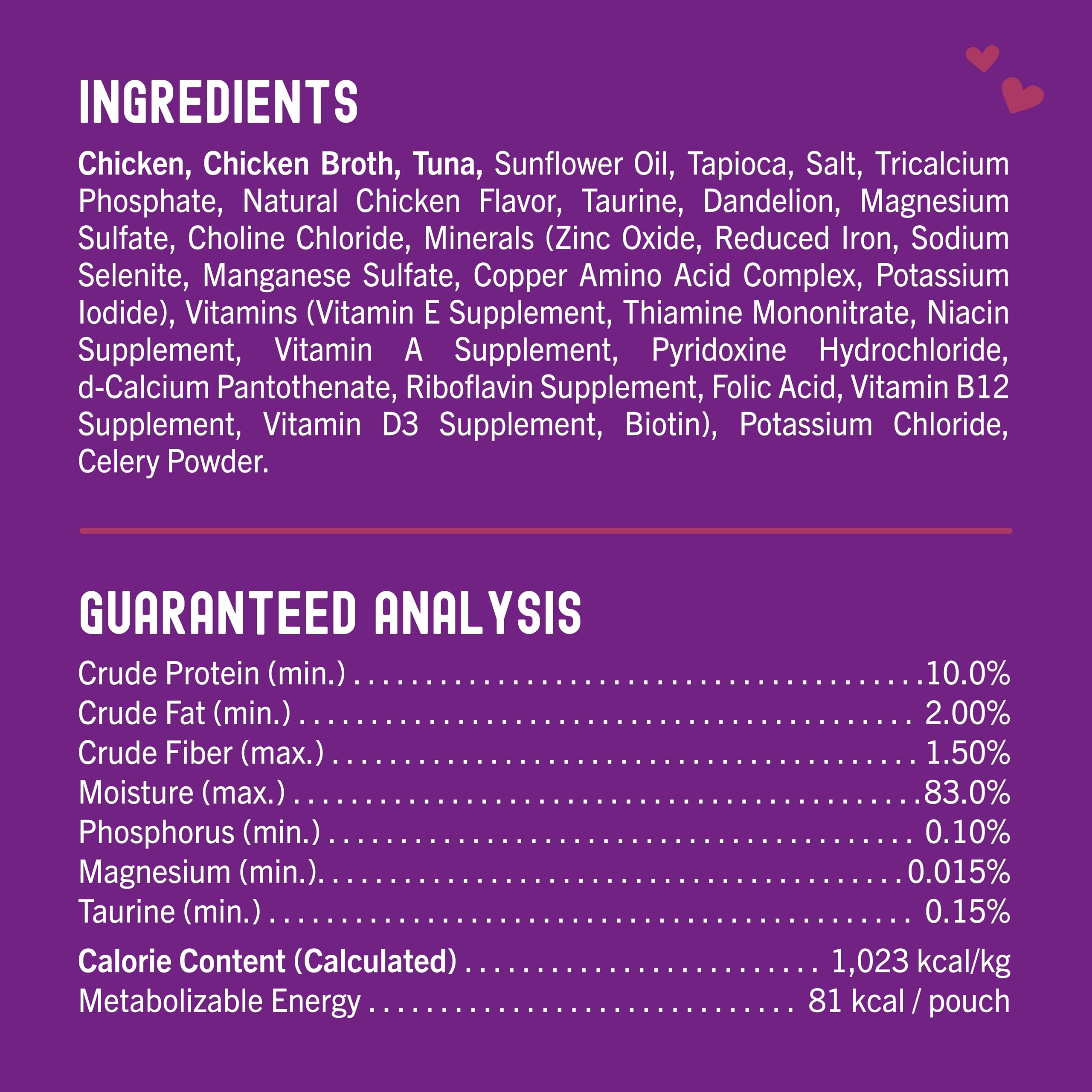 Stella & Chewy's comparaison de taille à la main illustrant portion individuelle