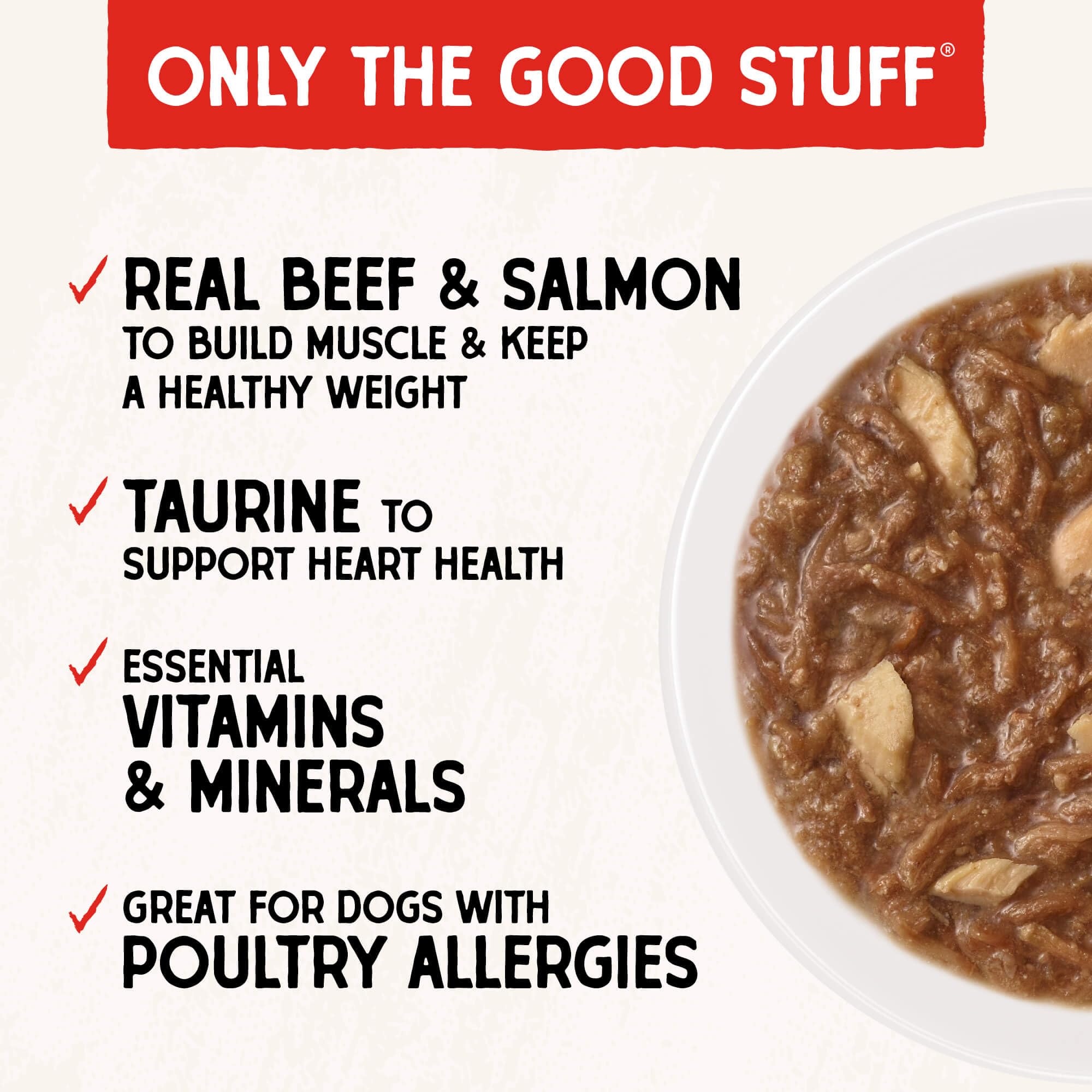 Stella & Chewy's gros plan sur texture effilochée montrant qualité et fraîcheur