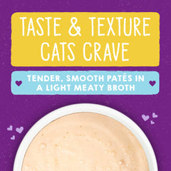 Stella & Chewy's gros plan sur la texture lisse de la pâté, appétence accrue