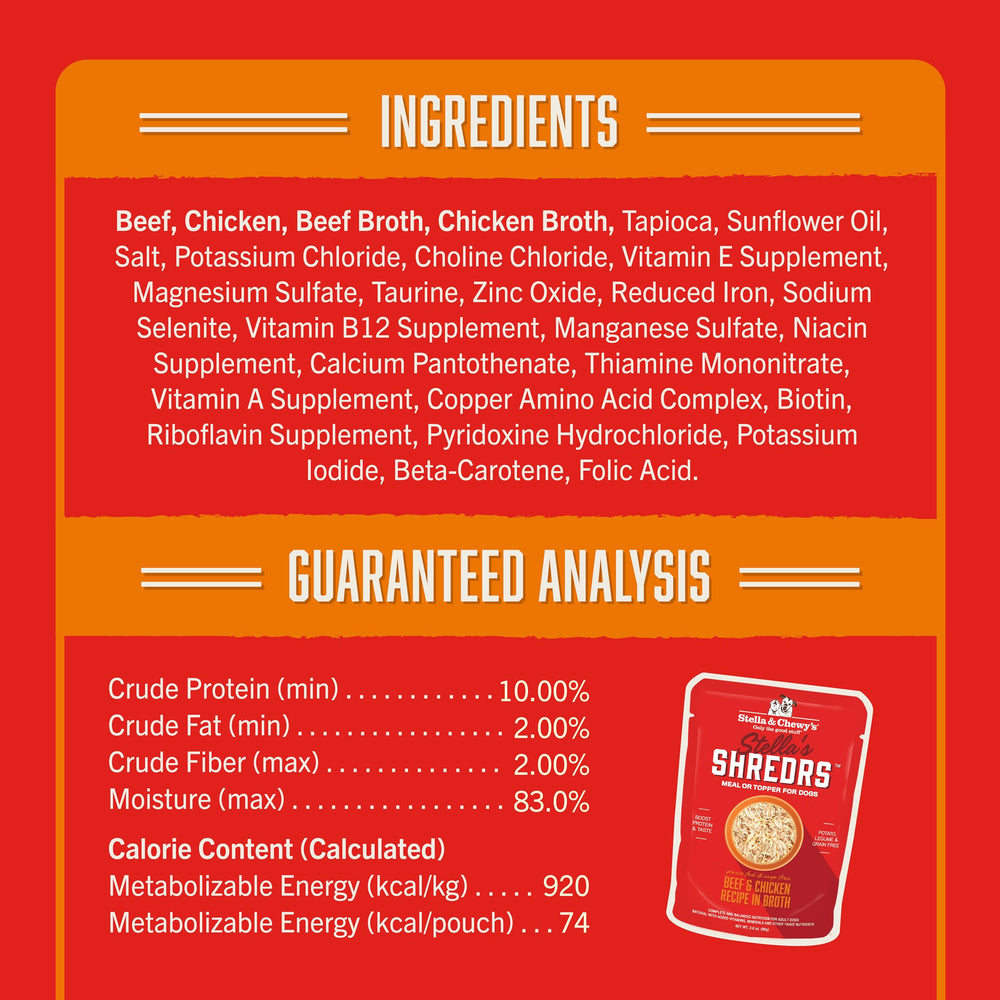 Stella & Chewy's sachet versé sur croquettes pour rehausser goût