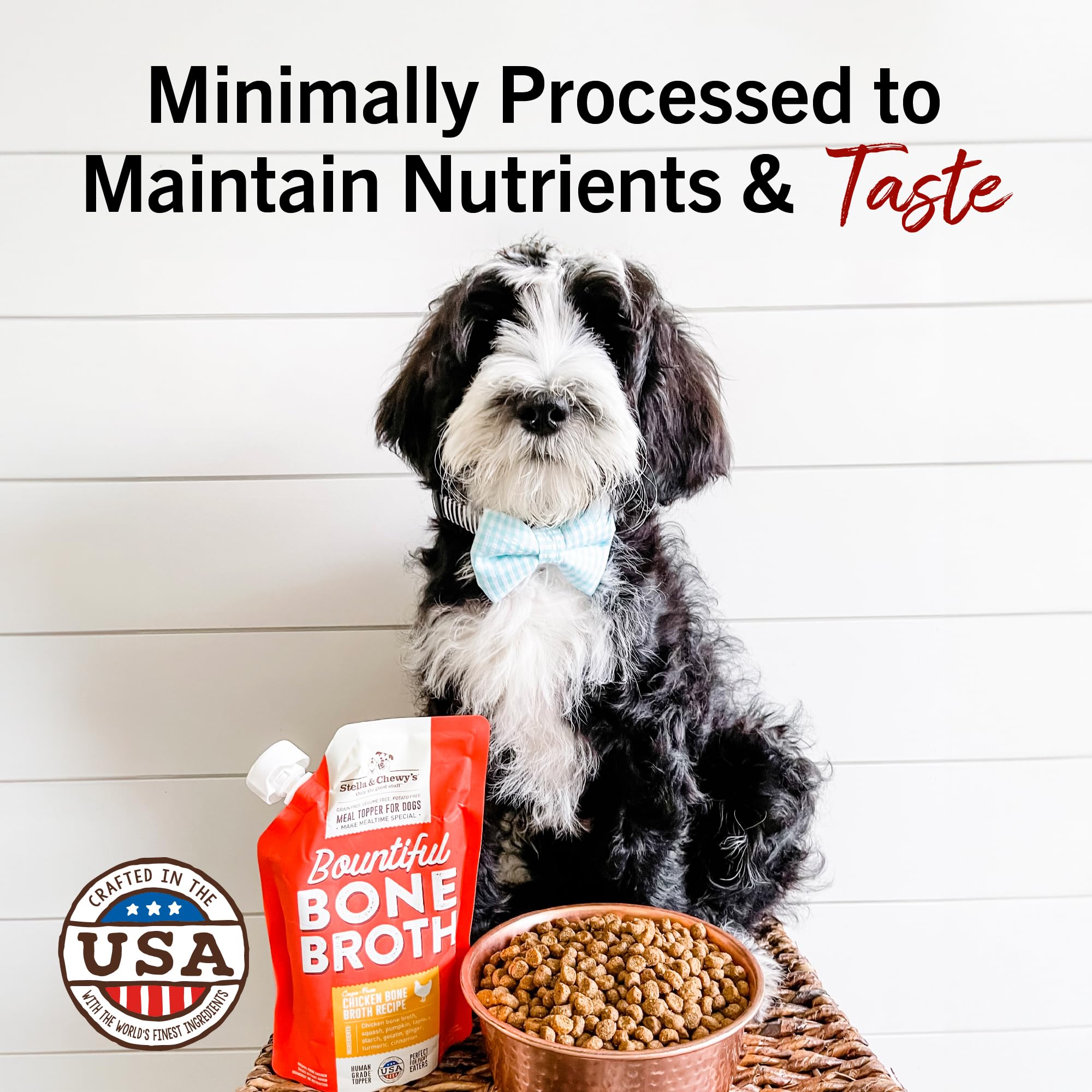 Stella & Chewy's versement du bouillon sur croquettes pour plus d'hydratation