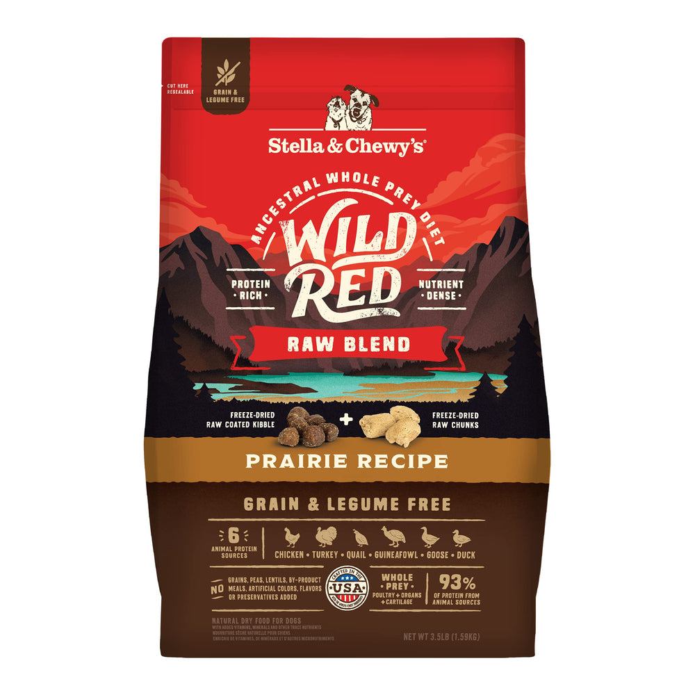 Stella & Chewy's emballage avant montrant la recette Wild Red, attractif pour l'achat