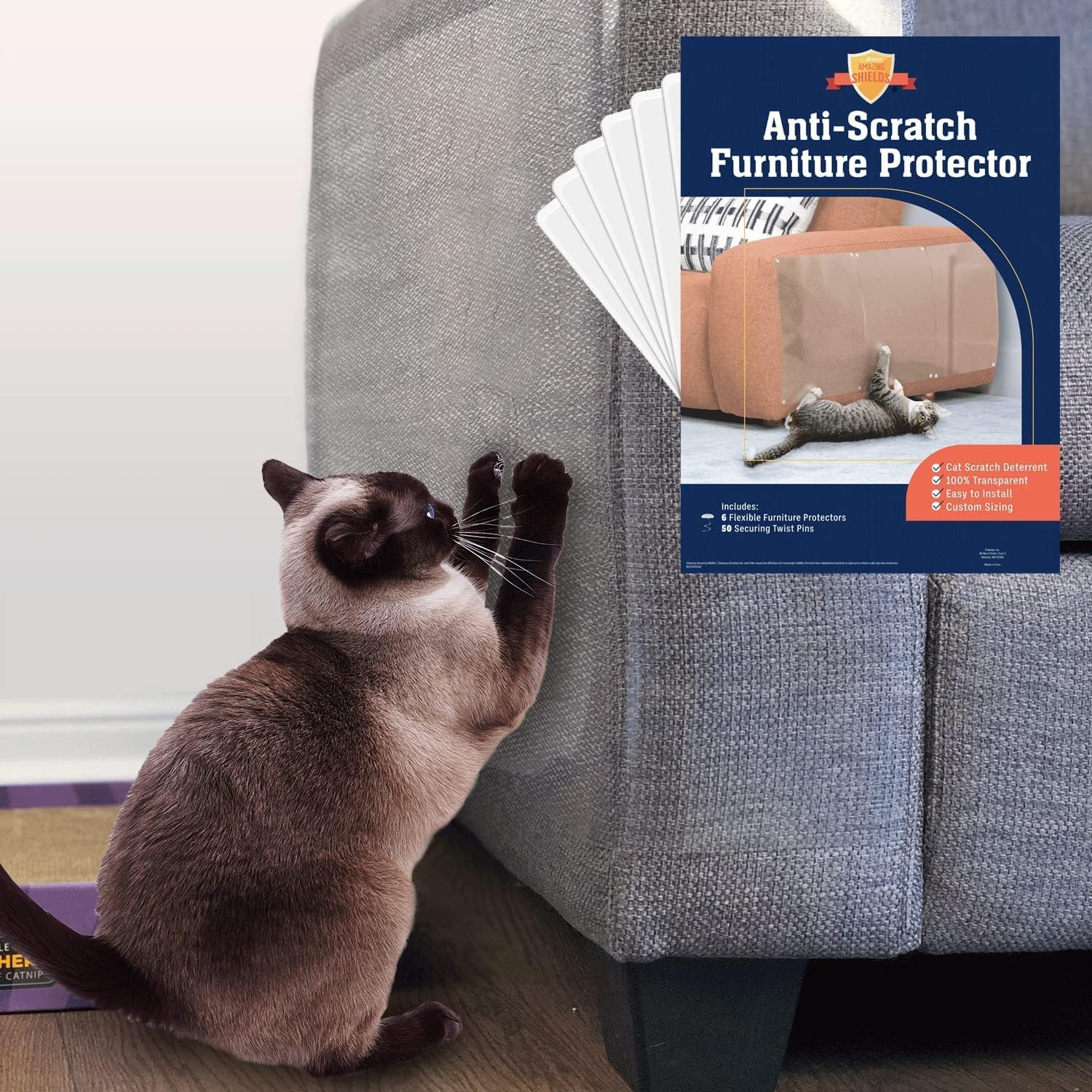 Stelucca Amazing Shields face avant montrant panneau transparent et protection du tissu