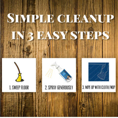 Stink Free produit en usage sur carrelage neutralisant une tache d'urine visible