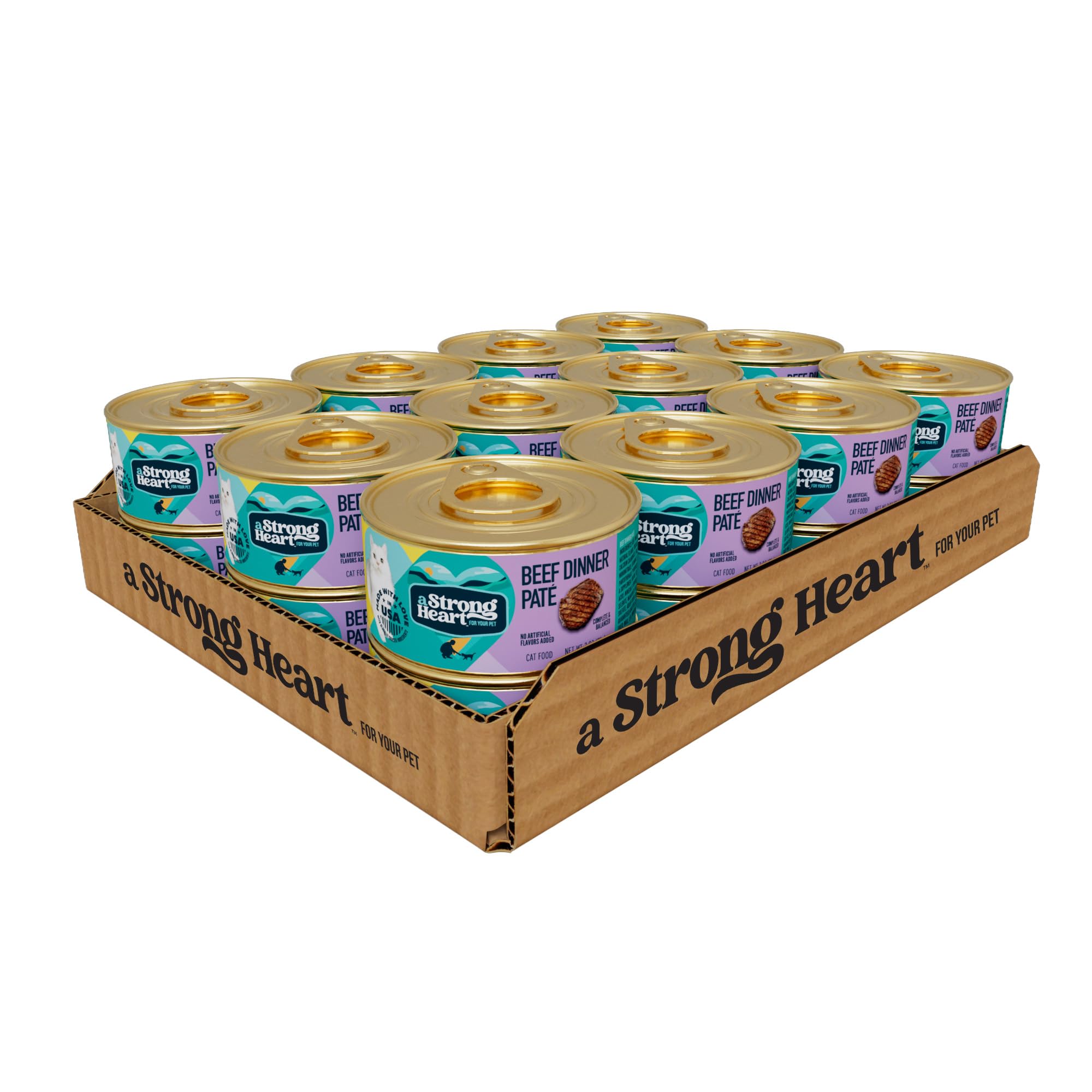 Strongheart boîte face avant montrant l'emballage et l'attrait visuel du produit
