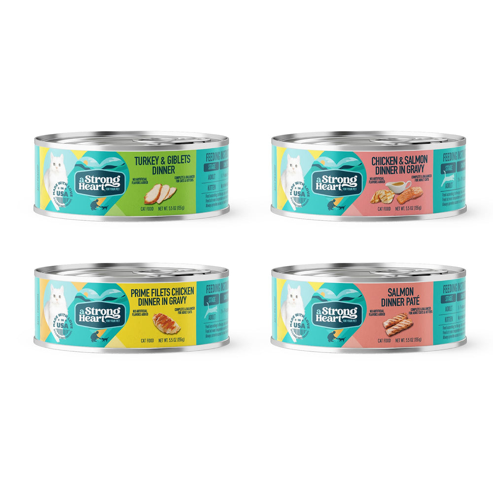 Strongheart gros plan sur shreds montrant morceaux tendres pour mastication facile
