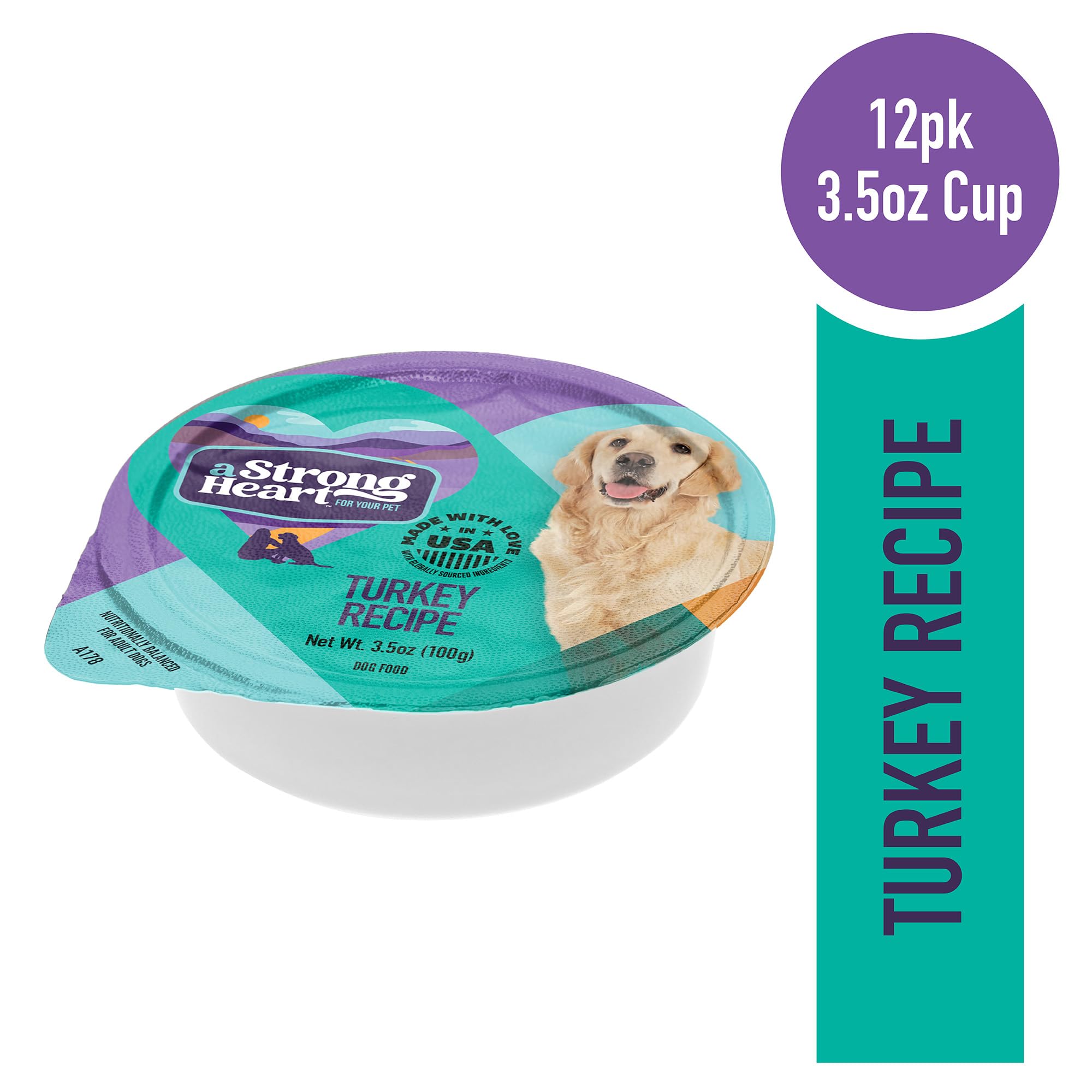 Strongheart cup ouverte texture loaf lisse facile à mâcher pour chiens