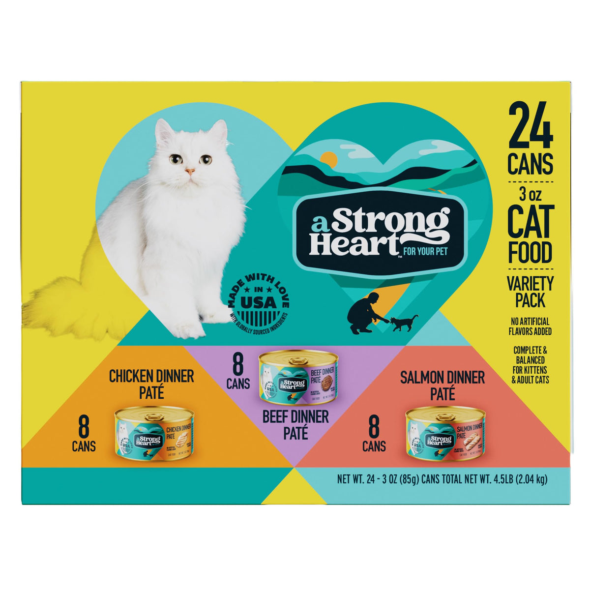 Strongheart pack 24 boîtes présenté ensemble pratique pour varier les repas