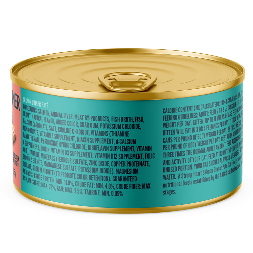 Strongheart gros plan texture pâté montrant onctuosité appréciée par les chats