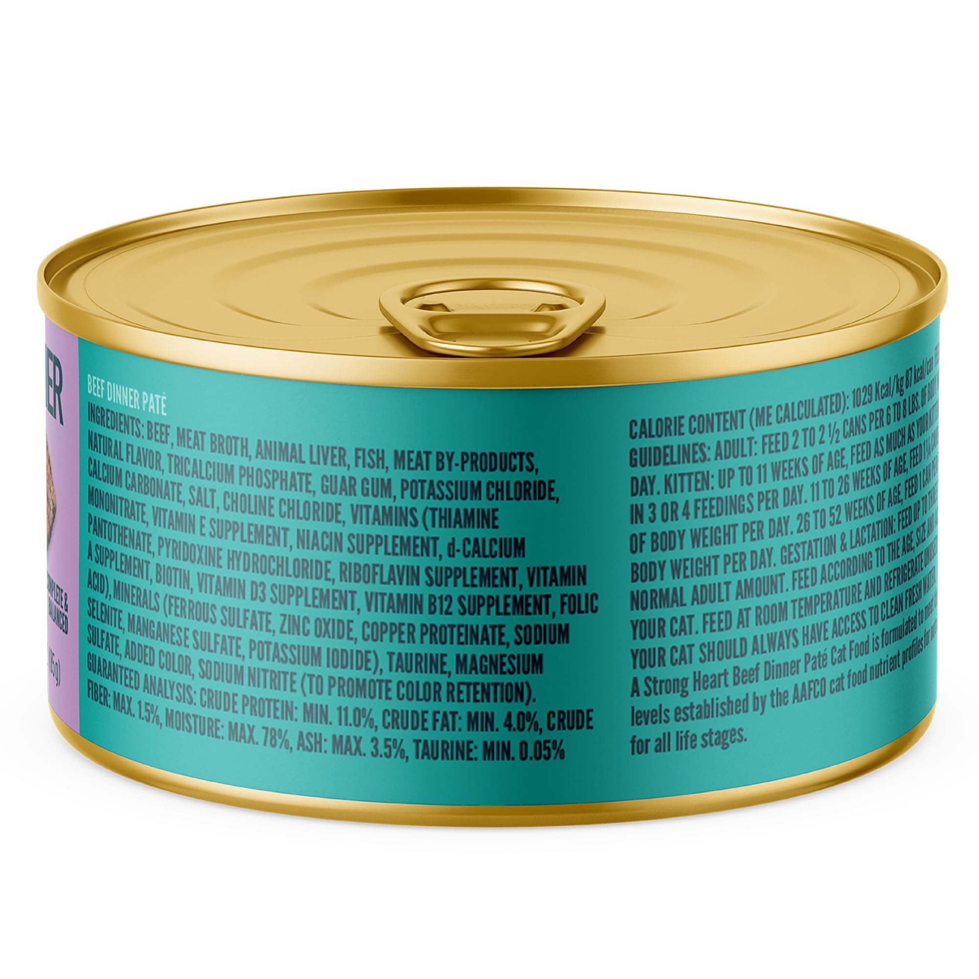 Strongheart texture pâté gros plan montrant consistance lisse et appétissante