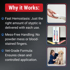 STYPSTIX gros plan embout pour application ciblée sans salissure
