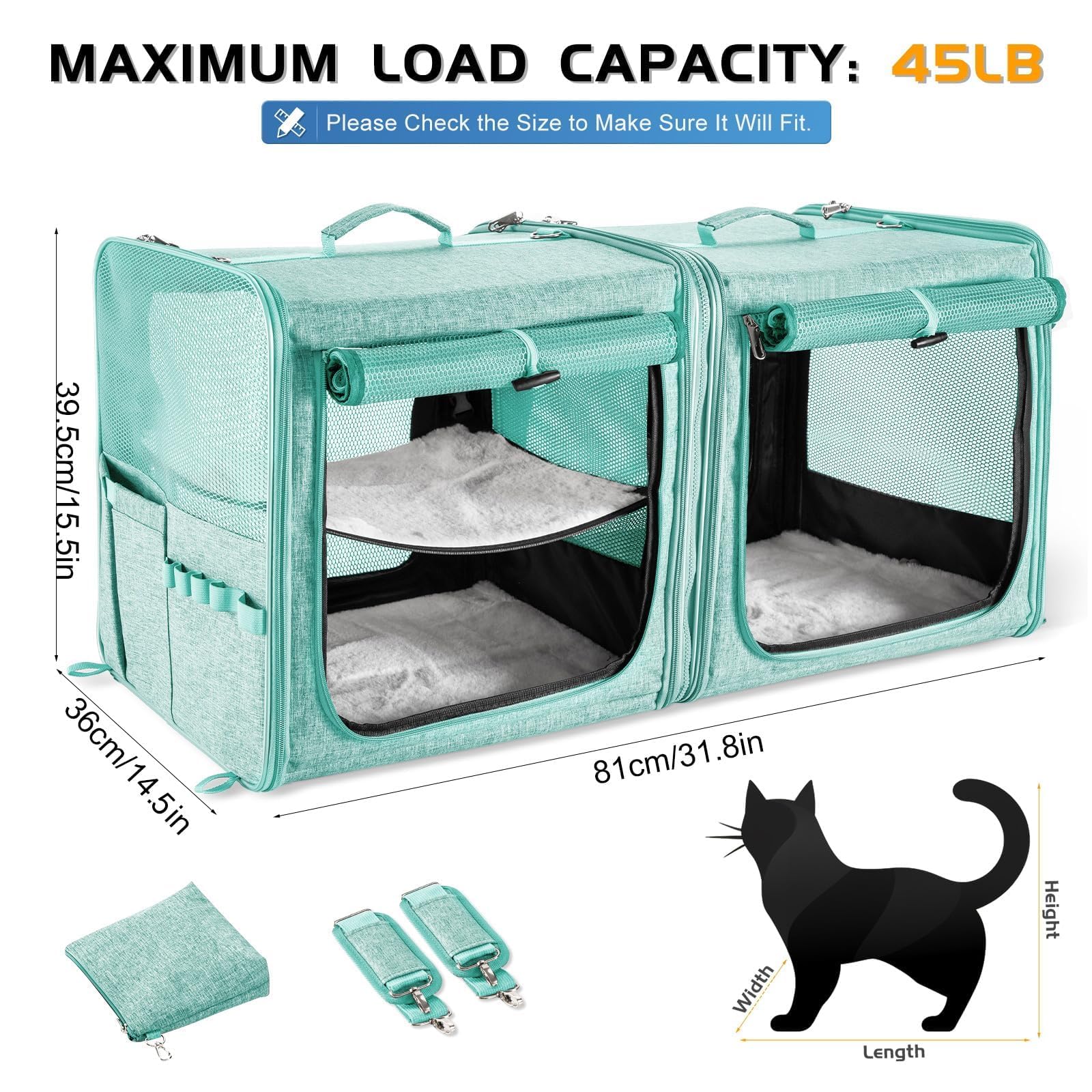 Suertree comparaison de taille avec chat pour visualiser l'espace disponible