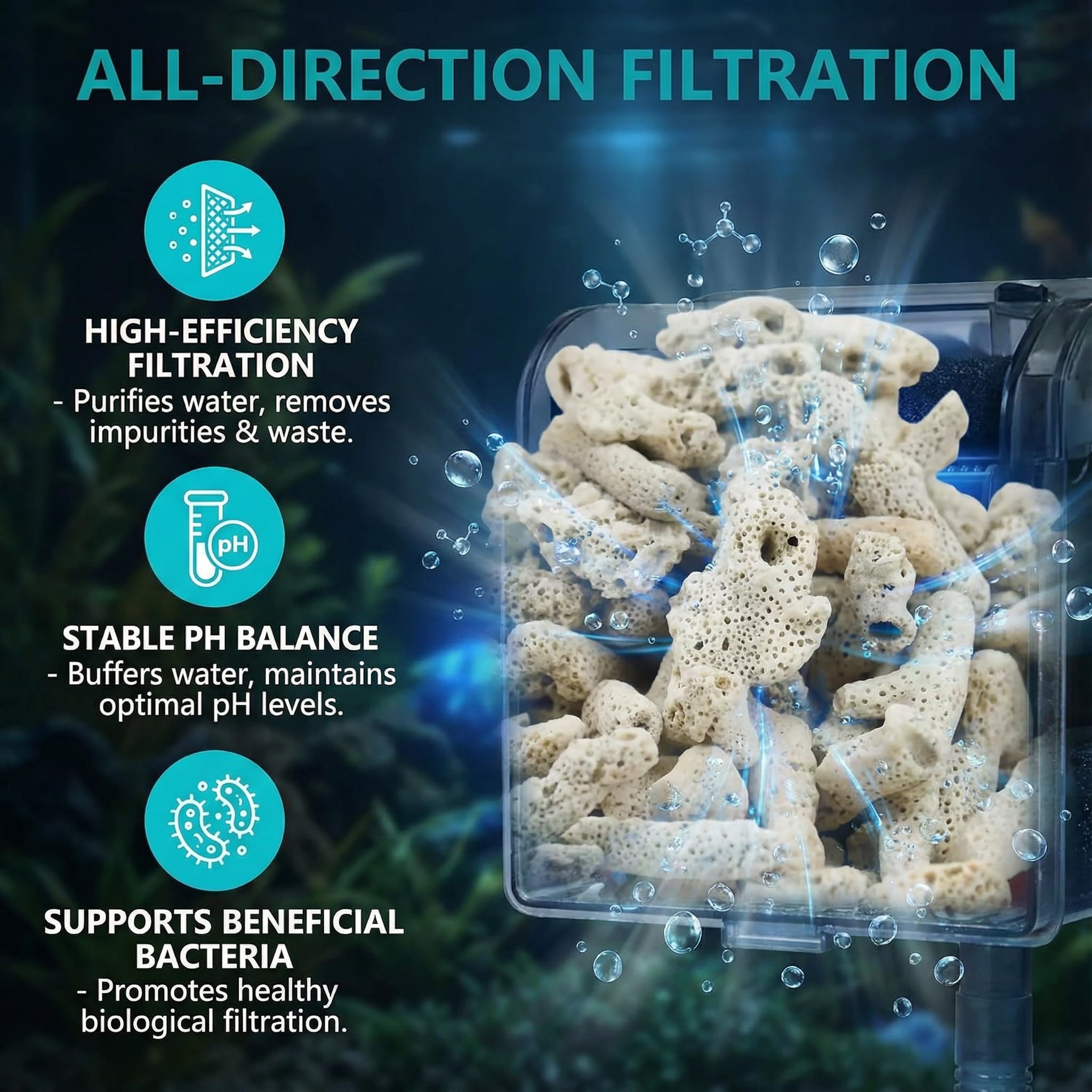 SUFUNNY sac maillé réutilisable pour insérer gravier dans filtre facilement