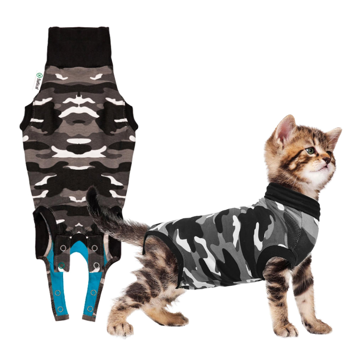 Suitical combinaison frontale camouflage protégeant sutures confortablement