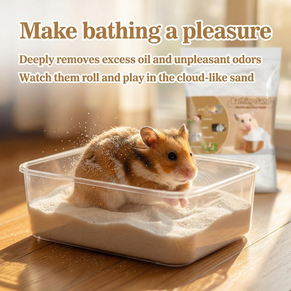 Sukh bac de bain peu profond installé pour hamsters