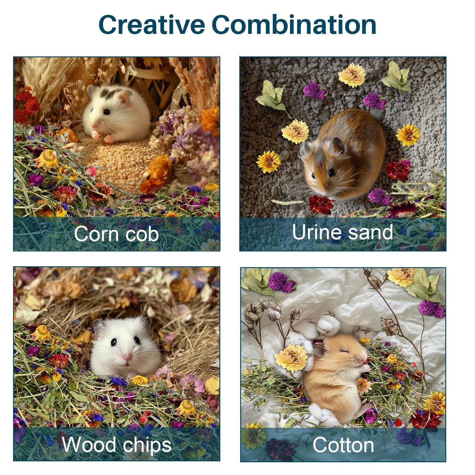 Sukh détail des couleurs variées du mélange, enrichit l'habitat