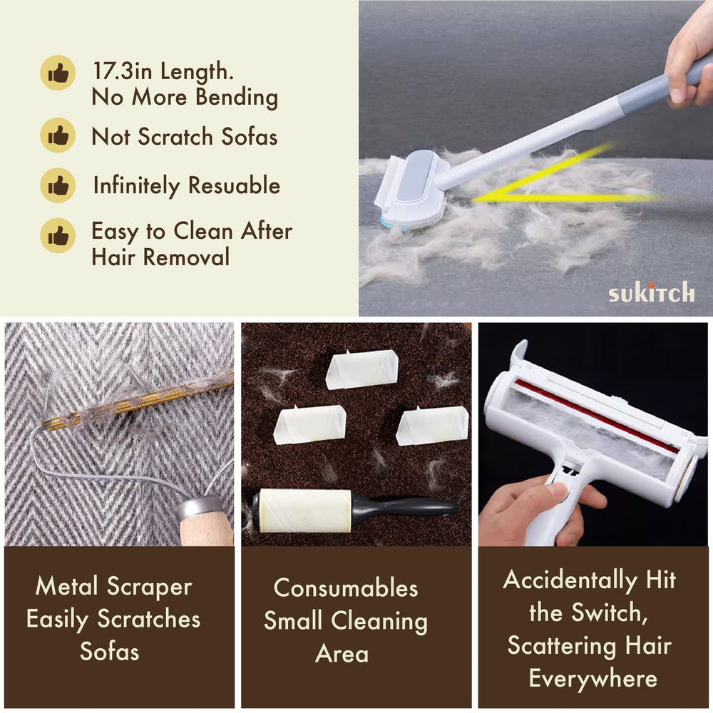sukitch brosse utilisée sur un canapé pour un entretien sans effort