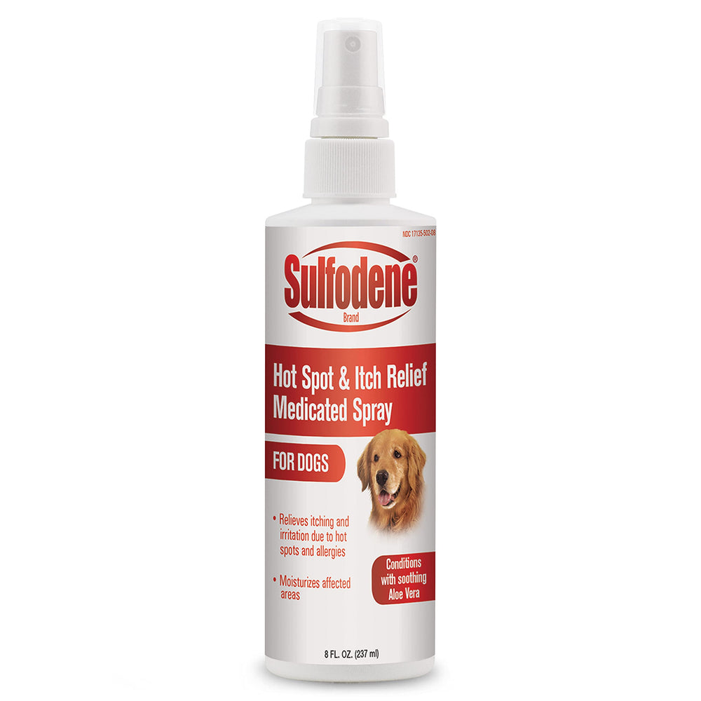 Sulfodene flacon avant montrant le spray pour soulagement rapide
