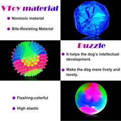 Ensemble Sumind balles lisse et colorée pour varier stimulation du chien