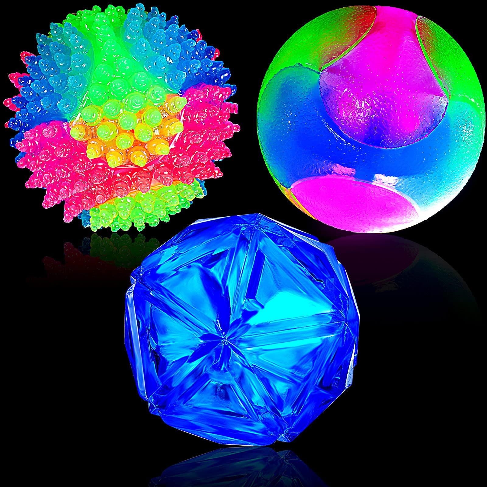 Sumind balle rhombus visible de face pour un jeu lumineux sûr