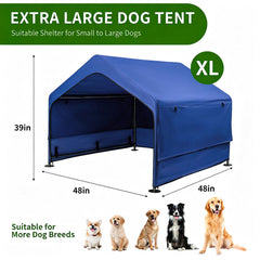 SUMMERTRAIL abri échelle comparative montrant espace pour grand chien