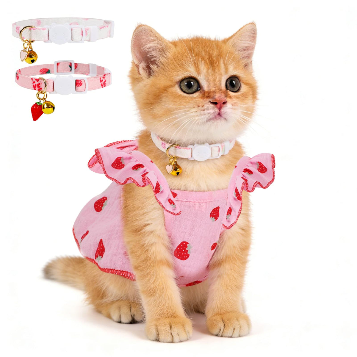 Sunexinlo robe fraises avant montrant coupe et confort
