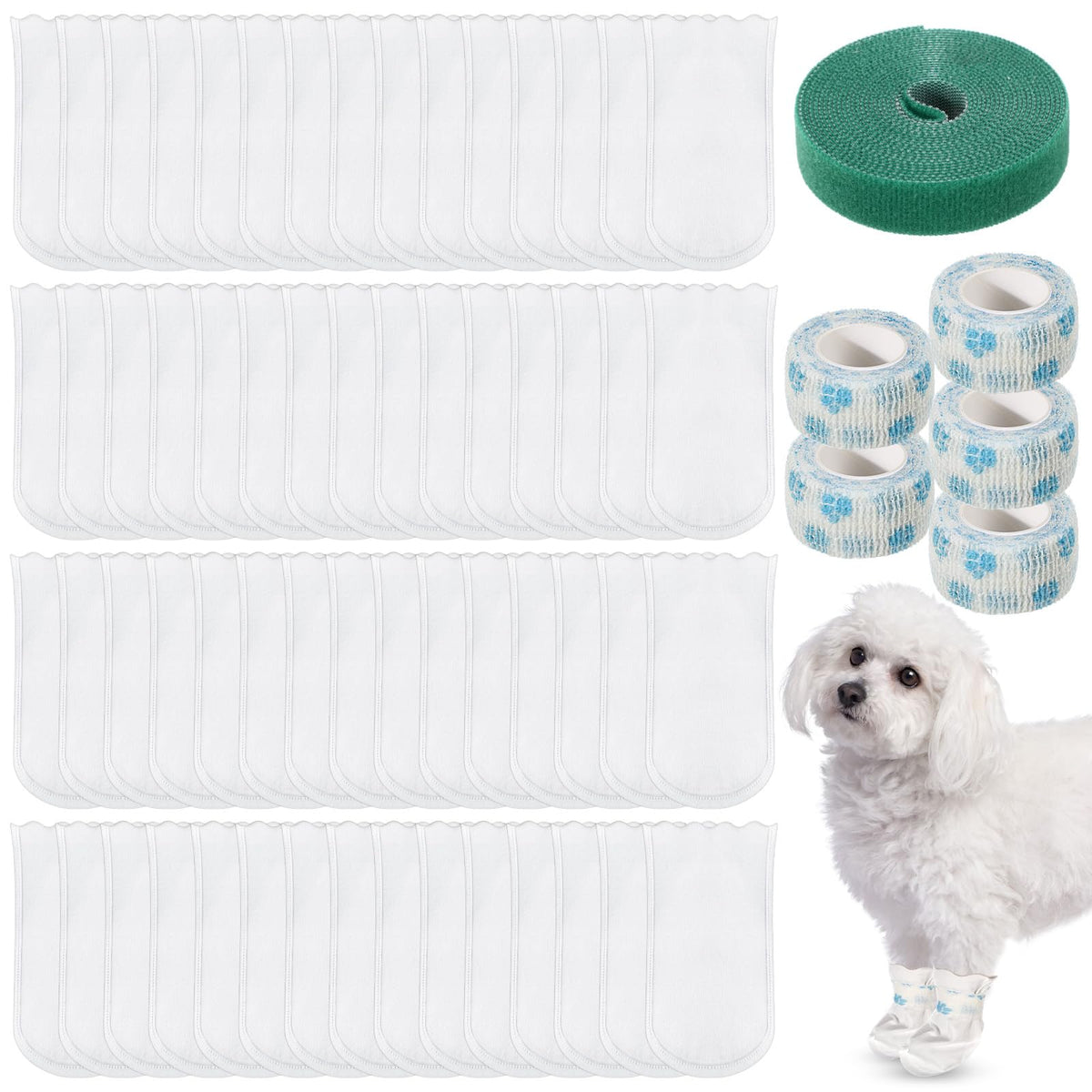 Sunnymove emballage complet montrant 100 protège-pattes et accessoires, praticité