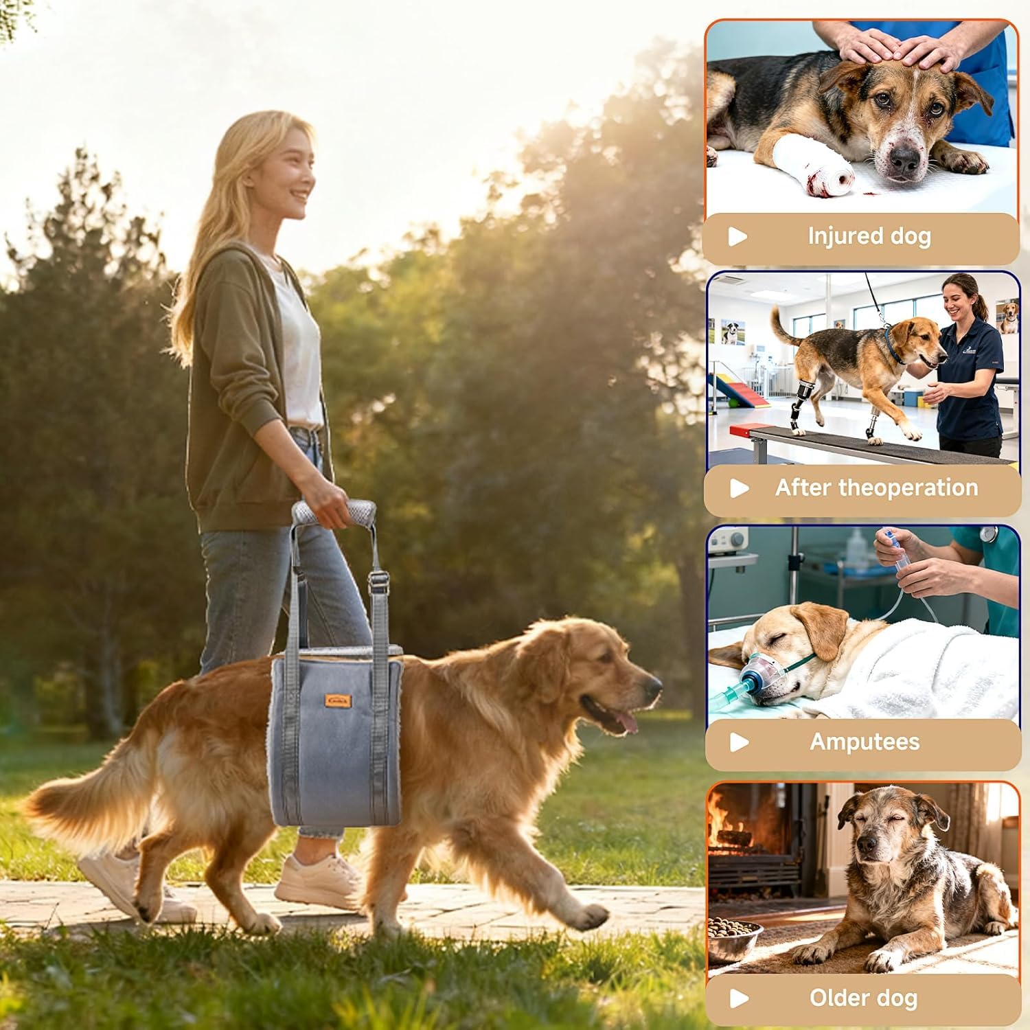 Sunsleek harnais plié dans sa pochette de transport pour rangement pratique