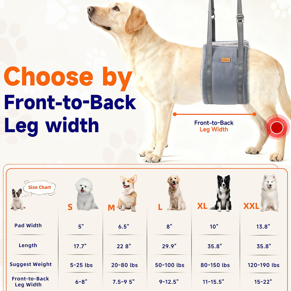 Sunsleek poignées rembourrées utilisées pour soulever confortablement le chien