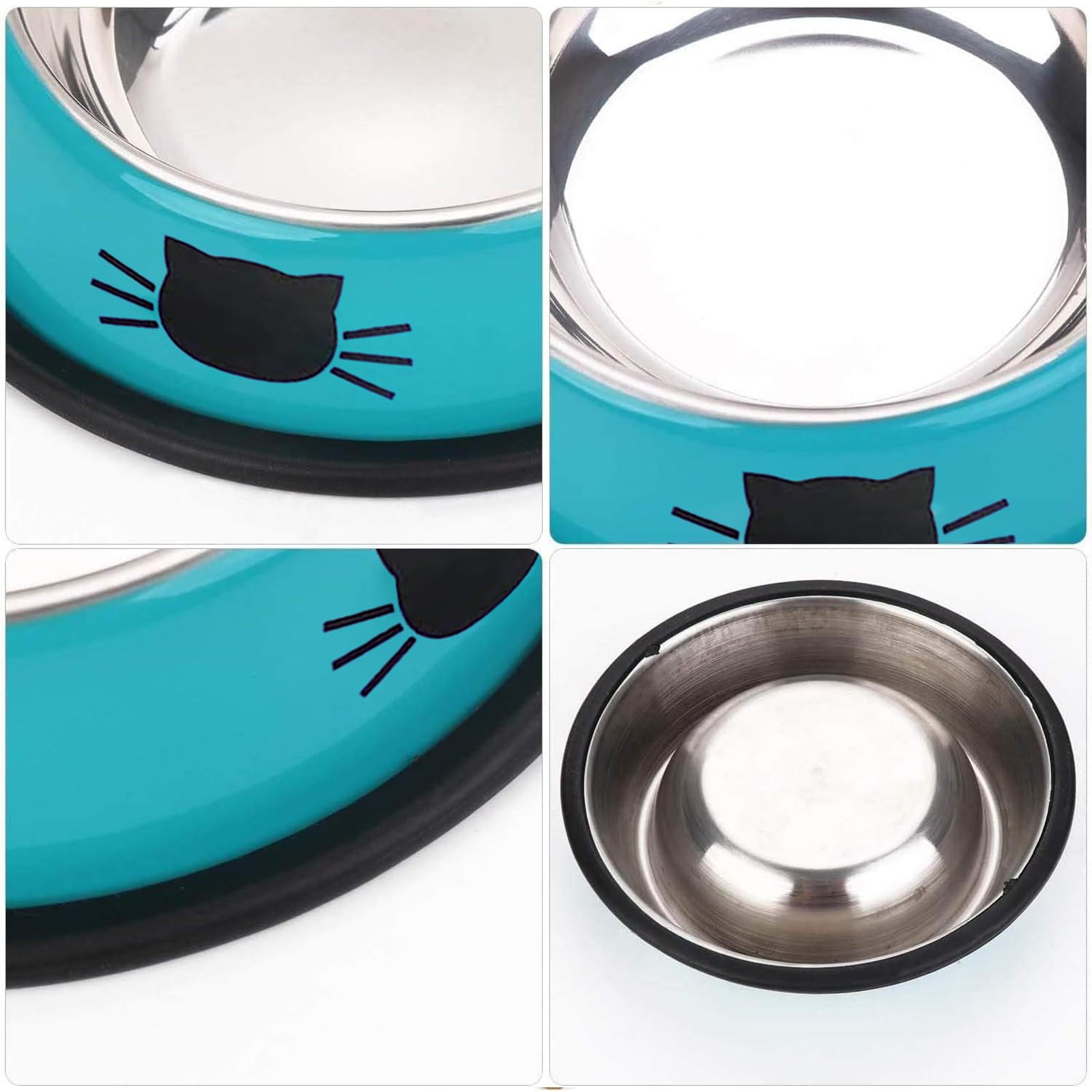 SUOXU gamelle en usage avec chat mangeant confortablement sans glisser