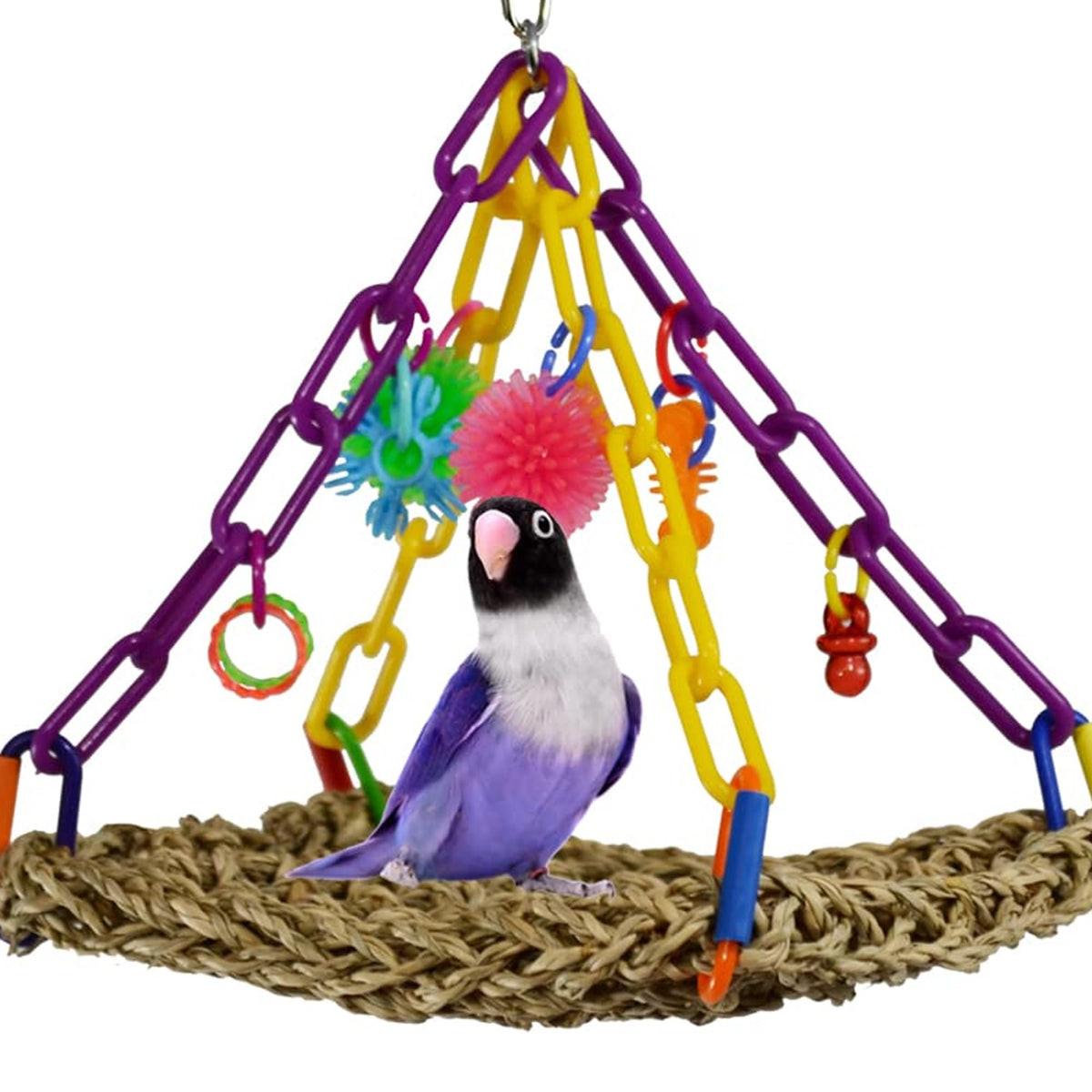 Super Bird Creations vue avant du Mini Flying Trapeze montrant la forme compacte et l’accroche