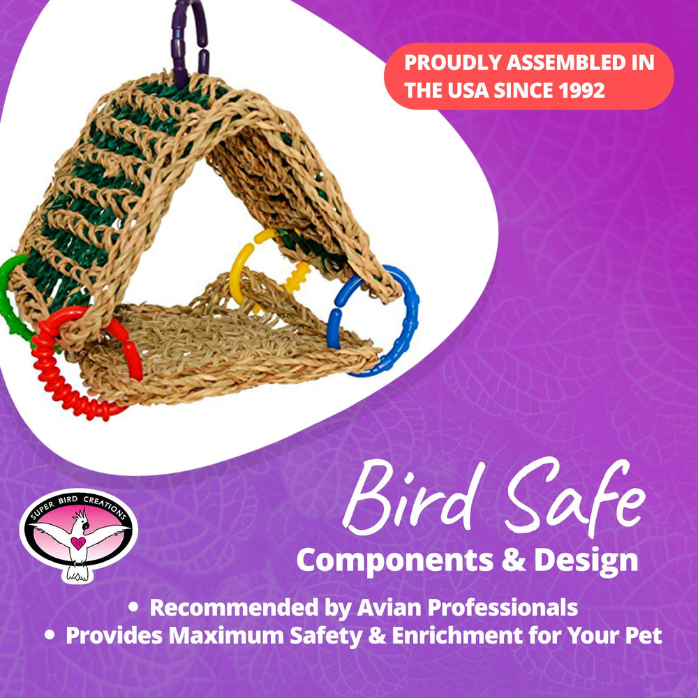 Super Bird Creations tente installée dans une cage, utilisation sécurisée démontrée