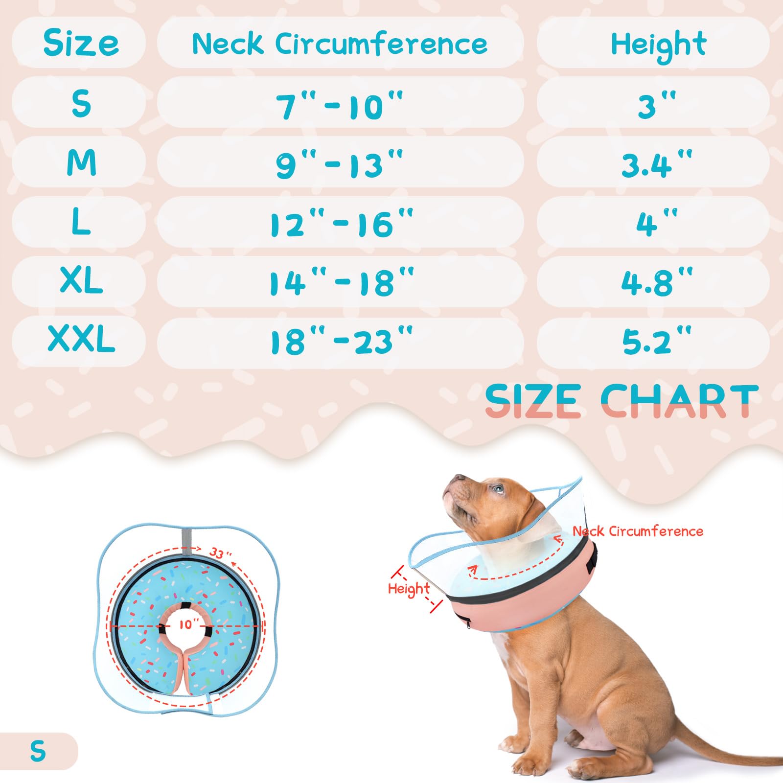 Supet collier donut détail de la fixation interne sécurisant le collier au collier habituel