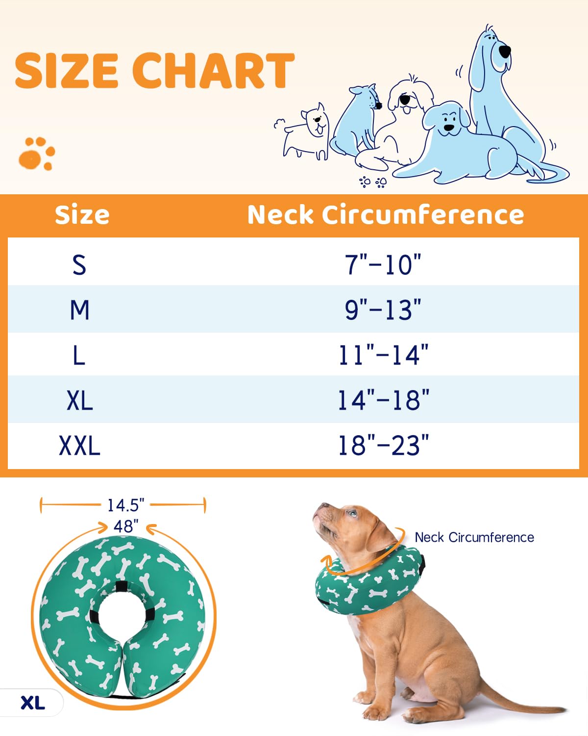 Supet collier donut housse dézippée montrant lavage et entretien simple