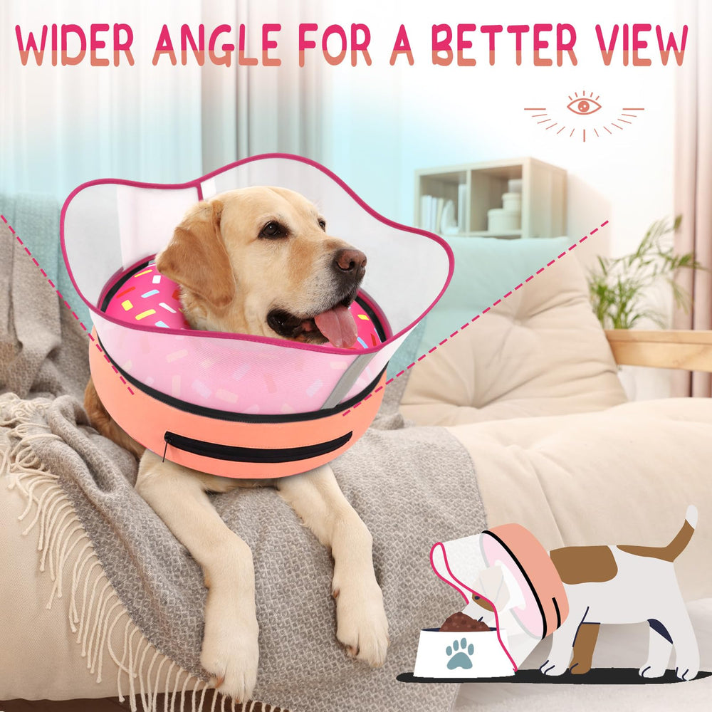 Supet collier porté par chien favorisant repos et mobilité