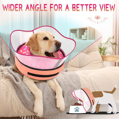 Supet collier porté par chien favorisant repos et mobilité