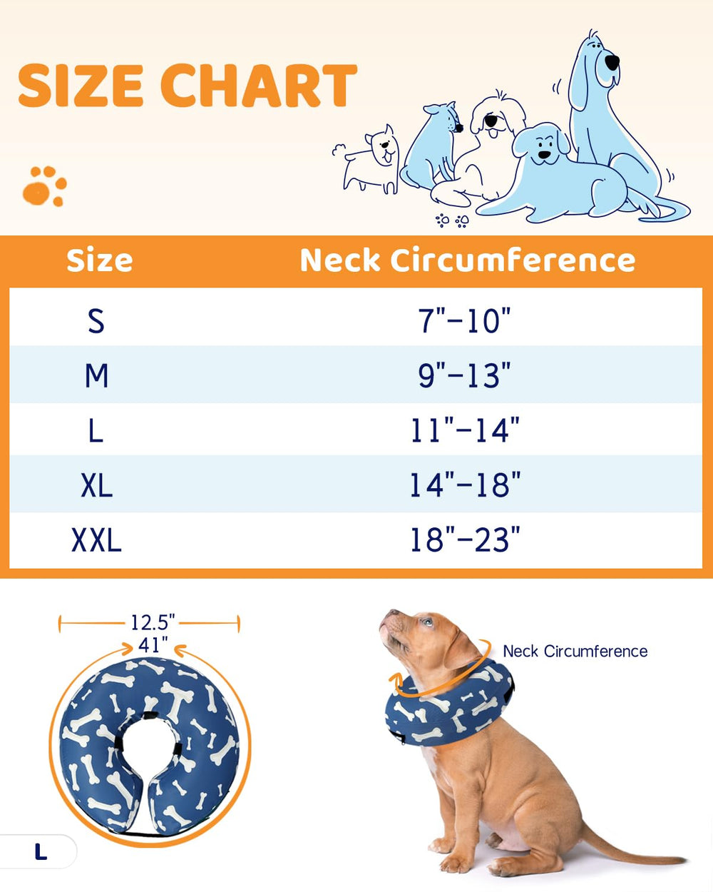 Supet fermeture velcro et passes pour collier, fixation sûre et ajustable