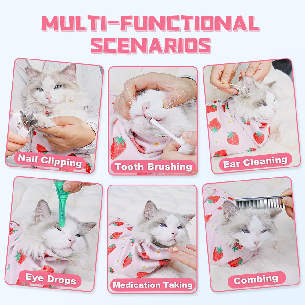 Supet : maintien du chat pour brossage et démêlage plus simple