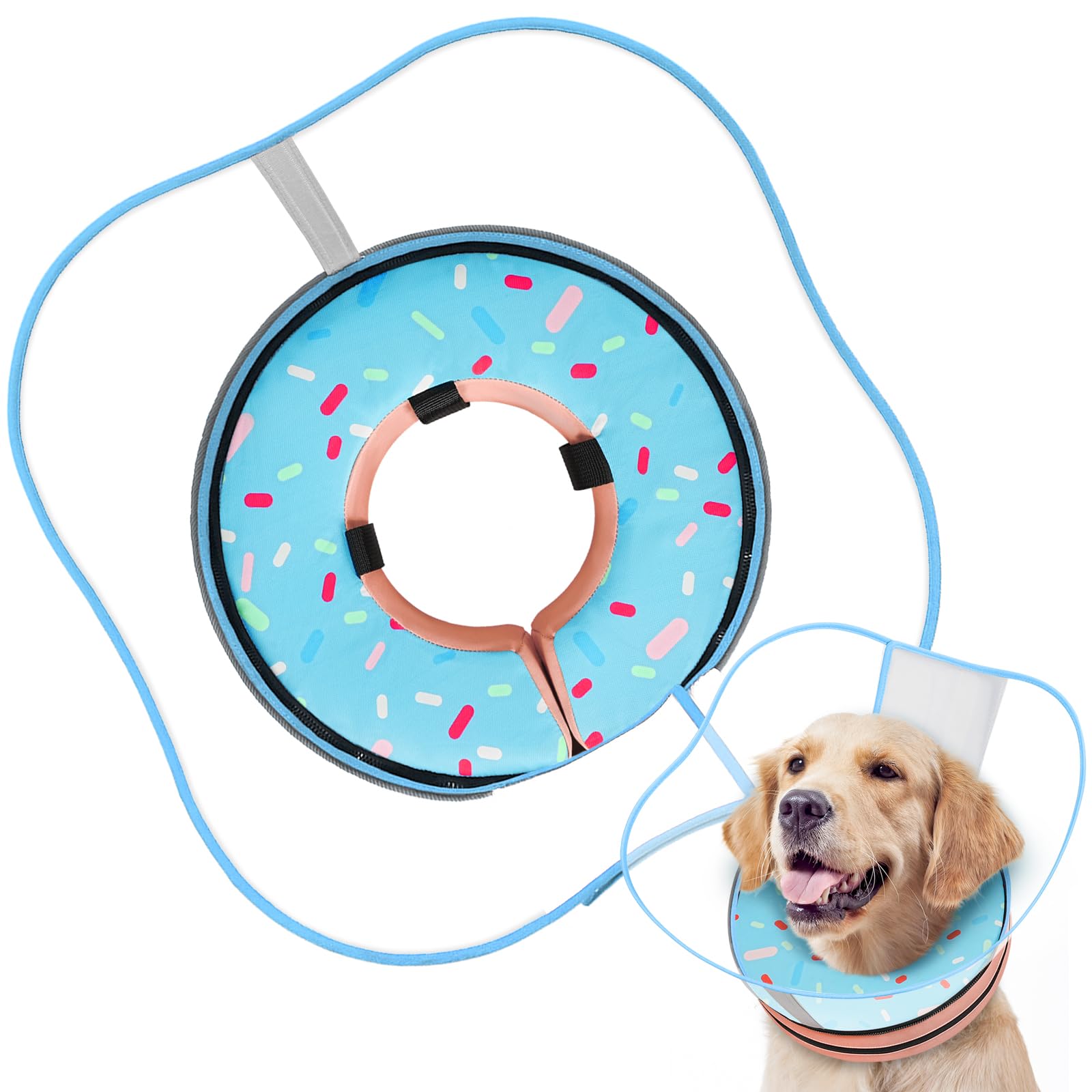 Supet vue de face du collier avec emballage montrant confort