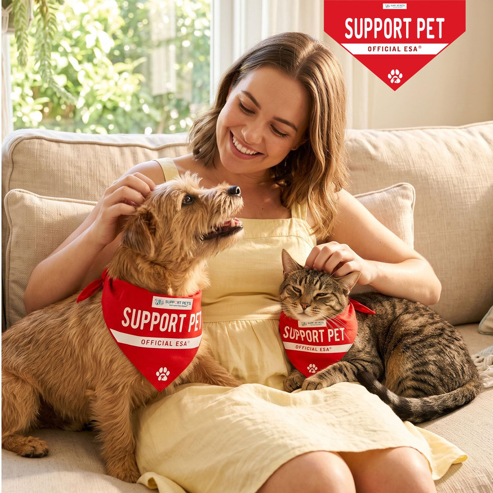 Support Pets comparaison de taille avec ruban mesure pour ajustement
