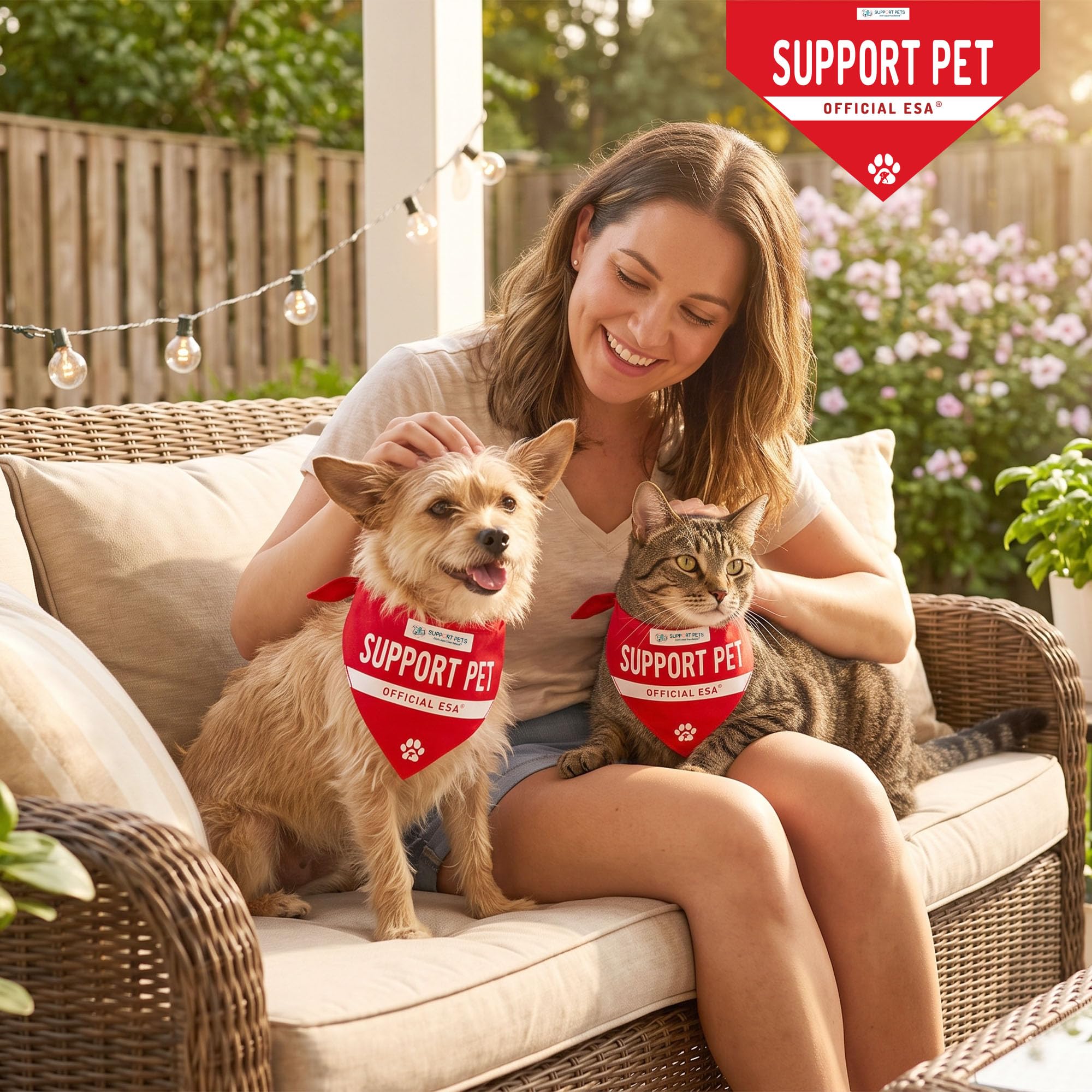 Support Pets porté par chien moyen pour identification en balade