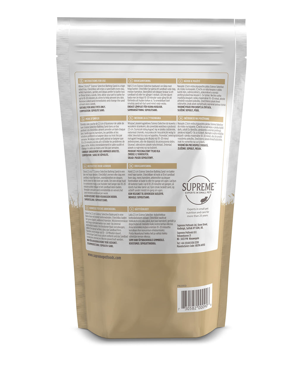 Supreme Petfoods bac en usage avec rongeur, encourage le comportement naturel